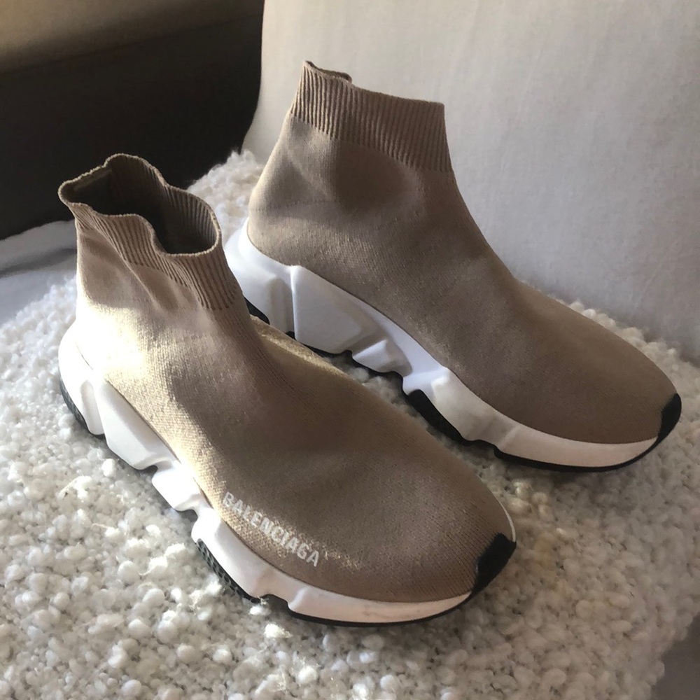 Beige Balenciaga sneakers